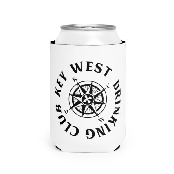 Key West Drinking Club Black and White Can Coozie - Image 6