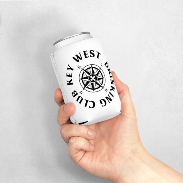 Key West Drinking Club Black and White Can Coozie - Image 10