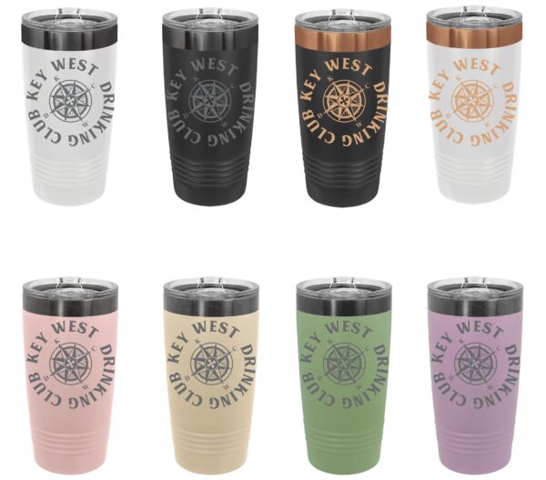Personalized Drinking Club 20oz Gold Tumbler - Image 2
